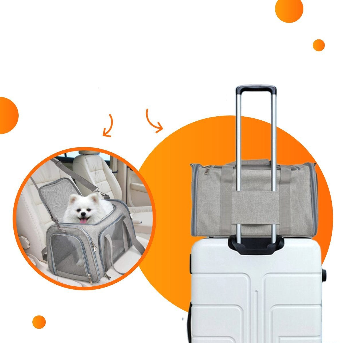 Nomado Carrier | Komfortable Reisetasche für Hunde und Katzen unterwegs