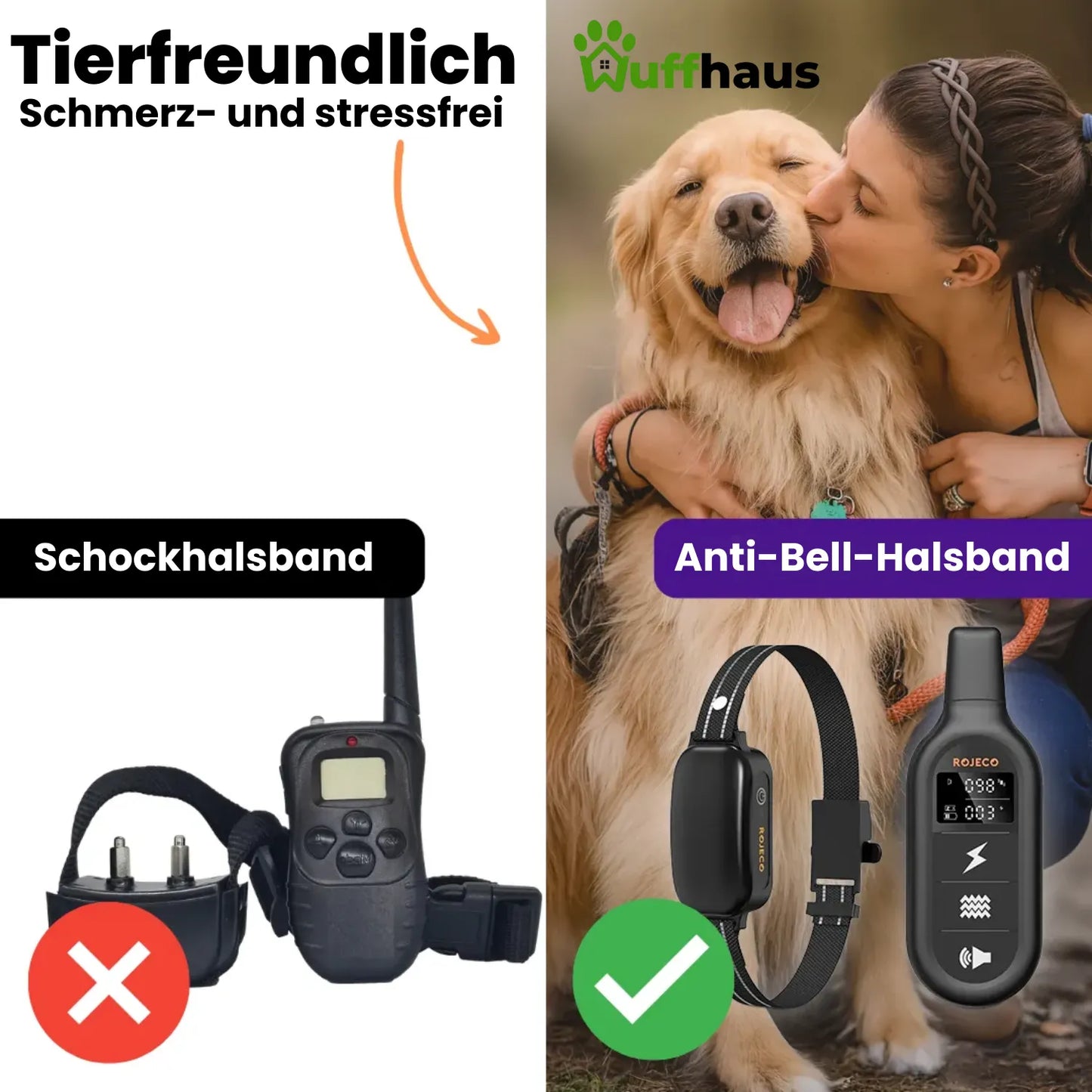 Trainingshalsband | Elektrisches Hundetrainingshalsband mit wasserdichter Fernbedienung