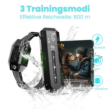 TrainPro | Hundefreundliches Trainingshalsband mit Fernbedienung und 3 Modi