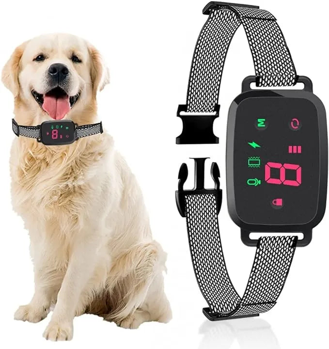 Anti Bell Halsband Hund | Wasserdichtes Trainingshalsband mit Sensor