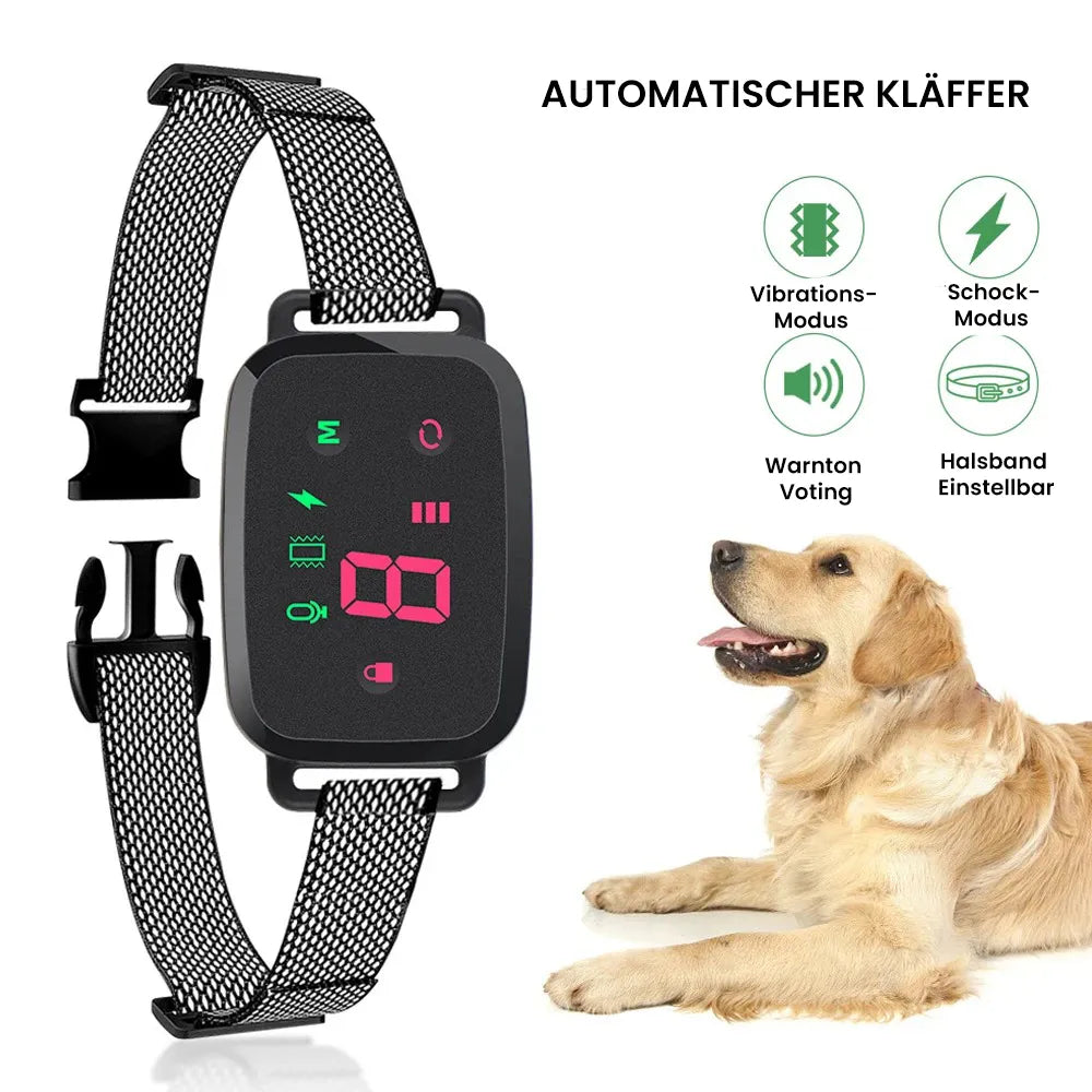 Anti Bell Halsband Hund | Wasserdichtes Trainingshalsband mit Sensor
