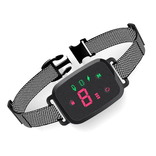 Anti Bell Halsband Hund | Wasserdichtes Trainingshalsband mit Sensor