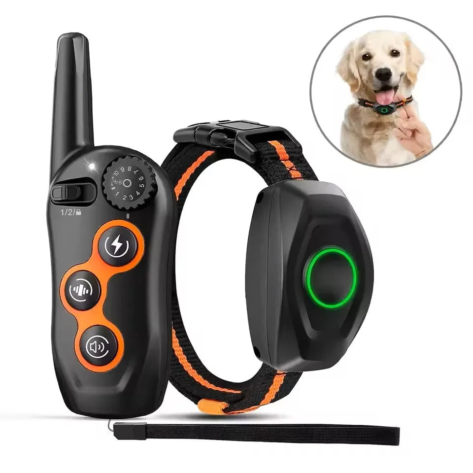 Anti Bell Halsband Hund | Wiederaufladbares Trainingshalsband mit Fernbedienung