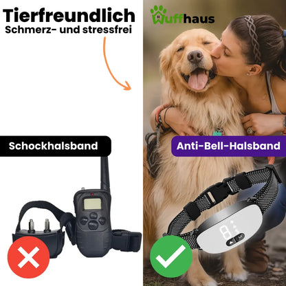 Antibellhalsband | Intelligentes, wiederaufladbares Hundehalsband mit einstellbarer Empfindlichkeit