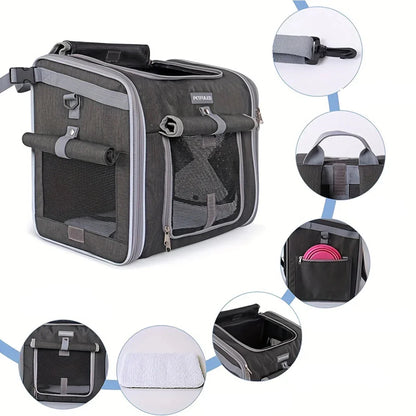 Atlas | Hunderucksack & Katzenrucksack belüftet, Fahrradkorb