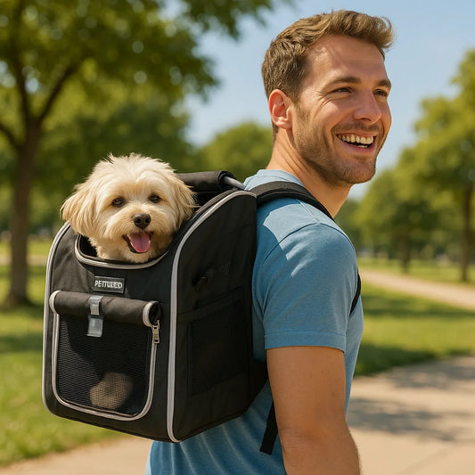 Atlas | Hunderucksack & Katzenrucksack belüftet, Fahrradkorb