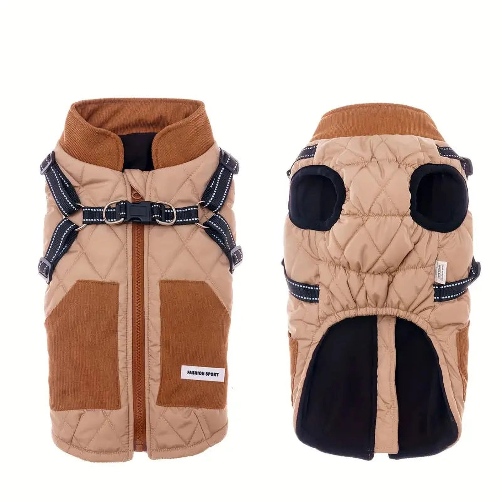 Balto | Hundejacke mit Fleece und Geschirr
