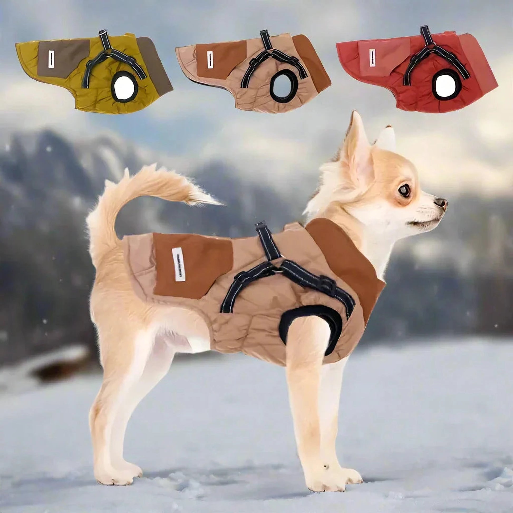 Balto | Hundejacke mit Fleece und Geschirr