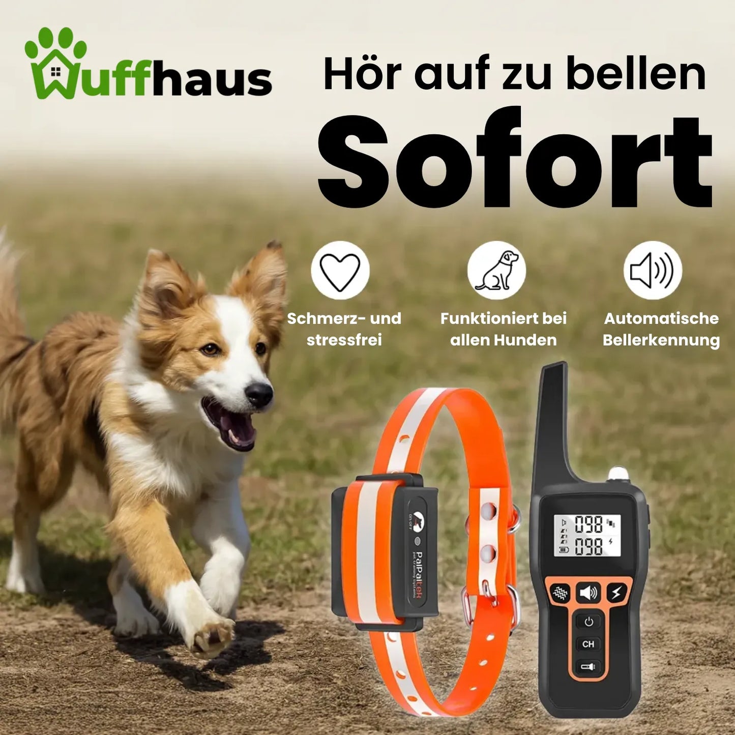 Dog Trainer Pro | Kabelloses Trainingshalsband für das Verhalten von Hunden