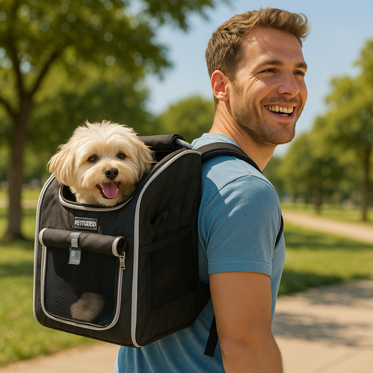 Entdeckungsreise | Bequemer Hunderucksack und Fahrradtasche
