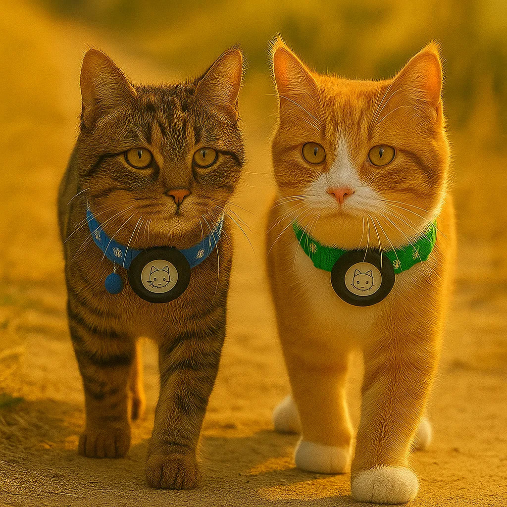 Felix | Katzenhalsband mit AirTag-Halter für Sicherheit und Sichtbarkeit