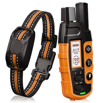 FidoTrainer Pro | Wiederaufladbares, wasserdichtes Hundetrainingshalsband mit Fernbedienung