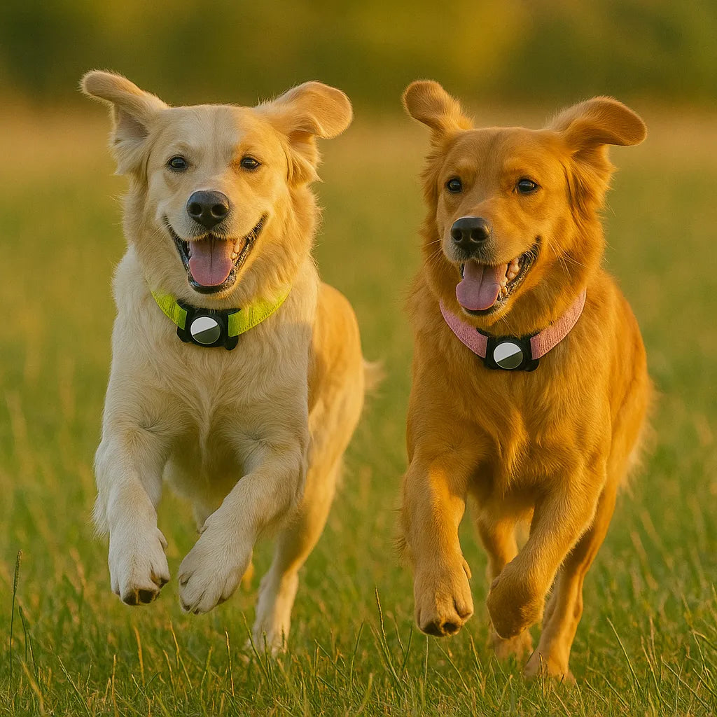 FlexiLok Halsband | Verstellbares Hundehalsband mit AirTag-Halter für mehr Sicherheit