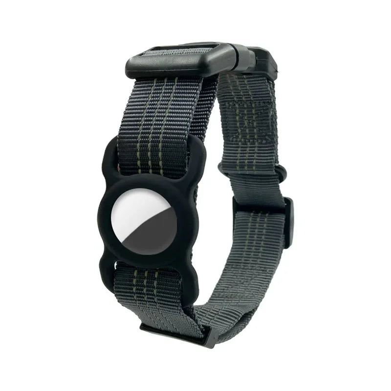 FlexiLok Halsband | Verstellbares Hundehalsband mit AirTag-Halter für mehr Sicherheit