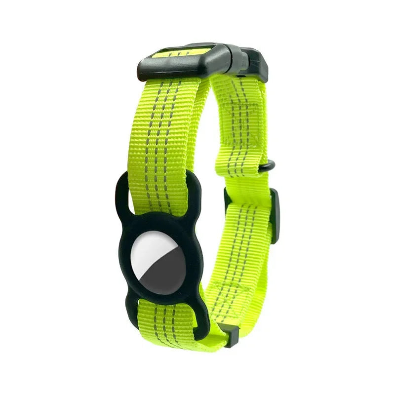 FlexiLok Halsband | Verstellbares Hundehalsband mit AirTag-Halter für mehr Sicherheit