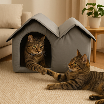FrostNook | Das smarte Katzenhaus zur Abkühlung an heißen Tagen