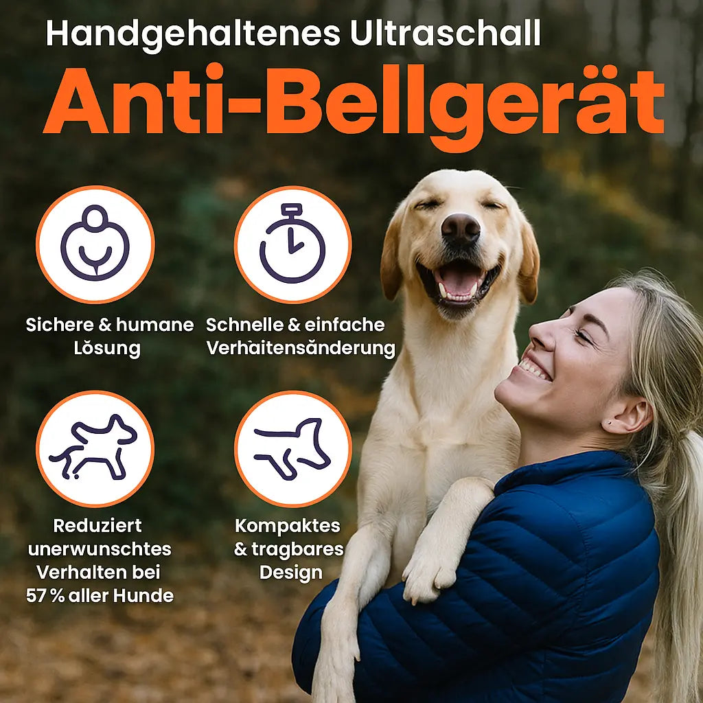 Haustierfreundliches Ultraschall-Bellkontrollgerät für Hunden