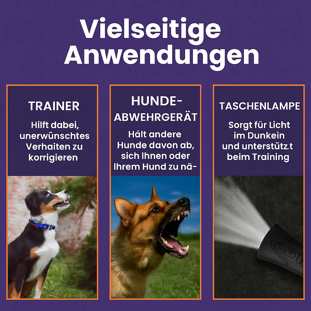 Haustierfreundliches Ultraschall-Bellkontrollgerät für Hunden
