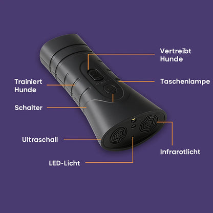 Haustierfreundliches Ultraschall-Bellkontrollgerät für Hunden