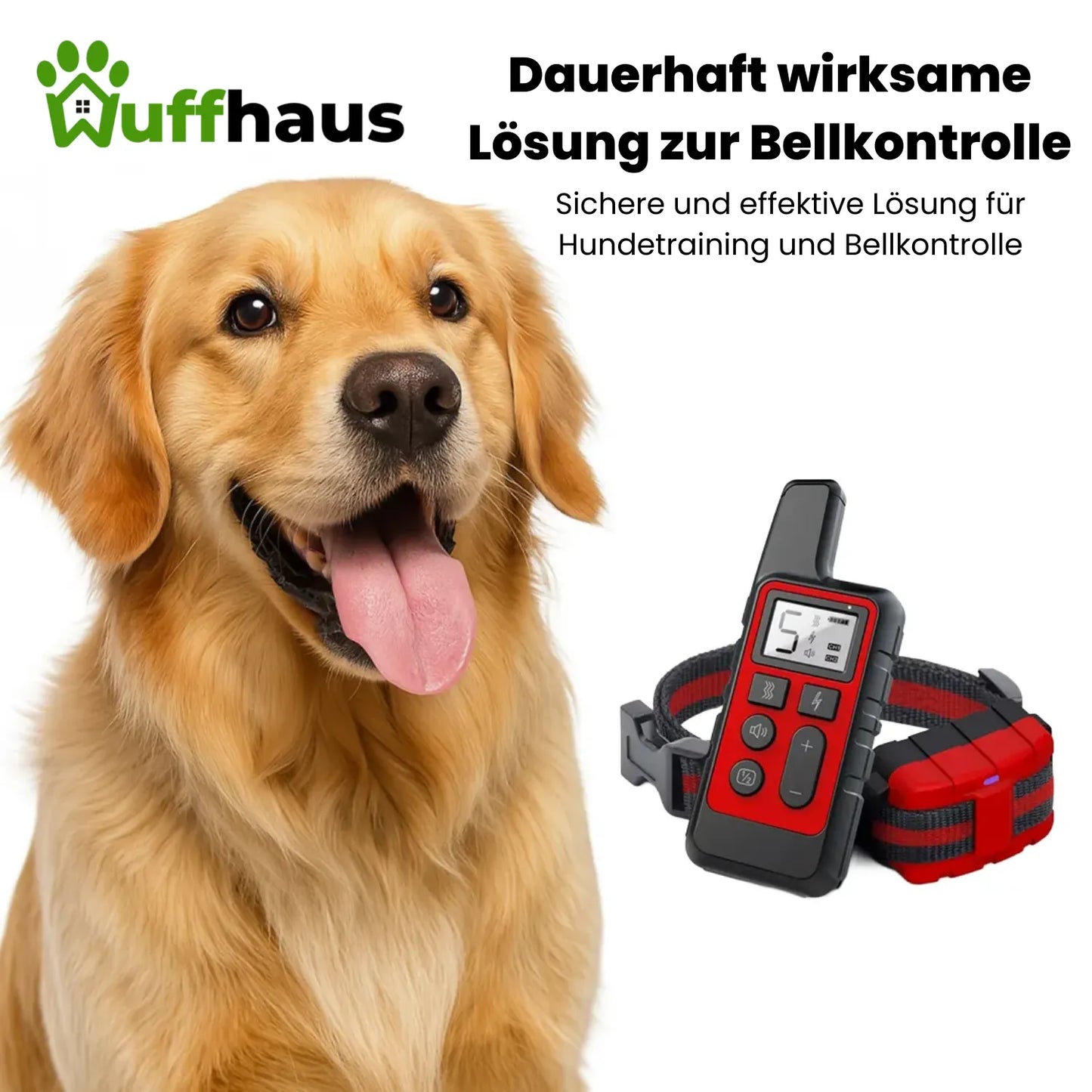 Hunde-Gehorsamstrainer | Wiederaufladbares Anti-Bell-Halsband mit Fernbedienung