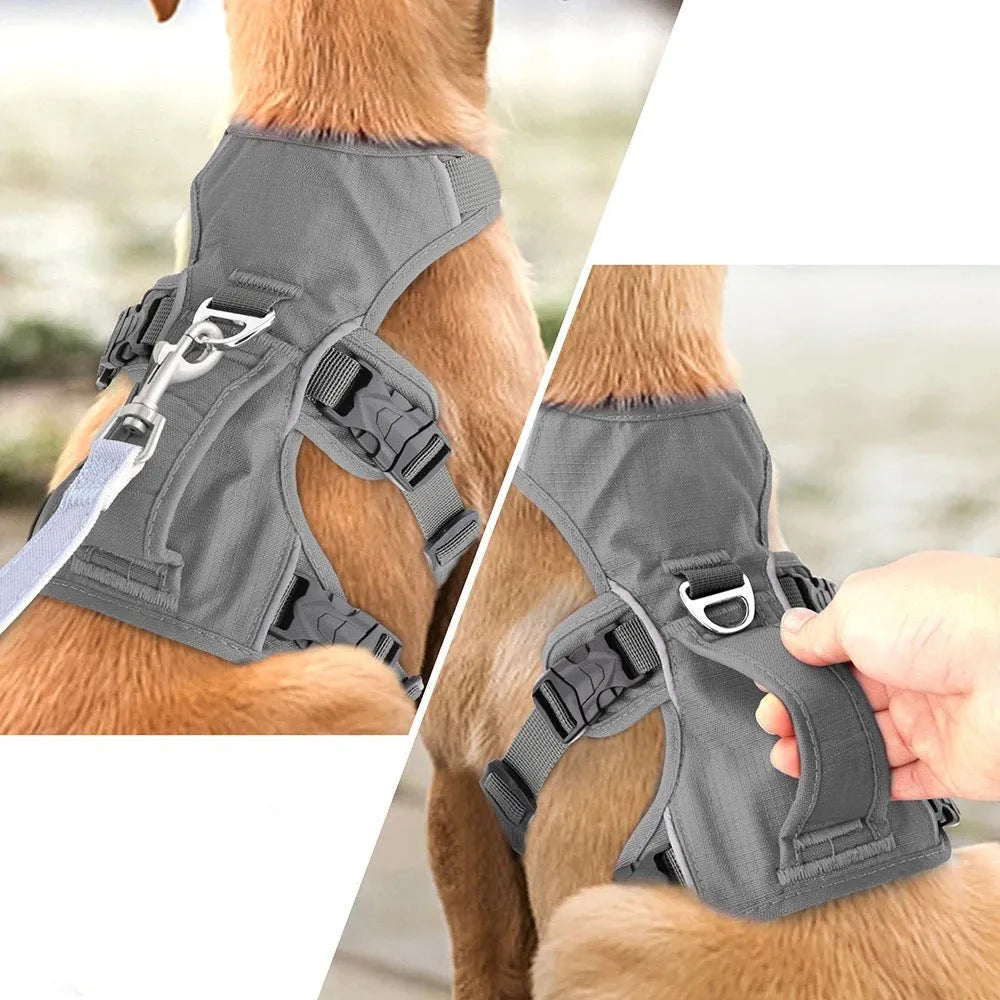 Hundegeschirr No-Pull reflektierend verstellbar | NightGuard