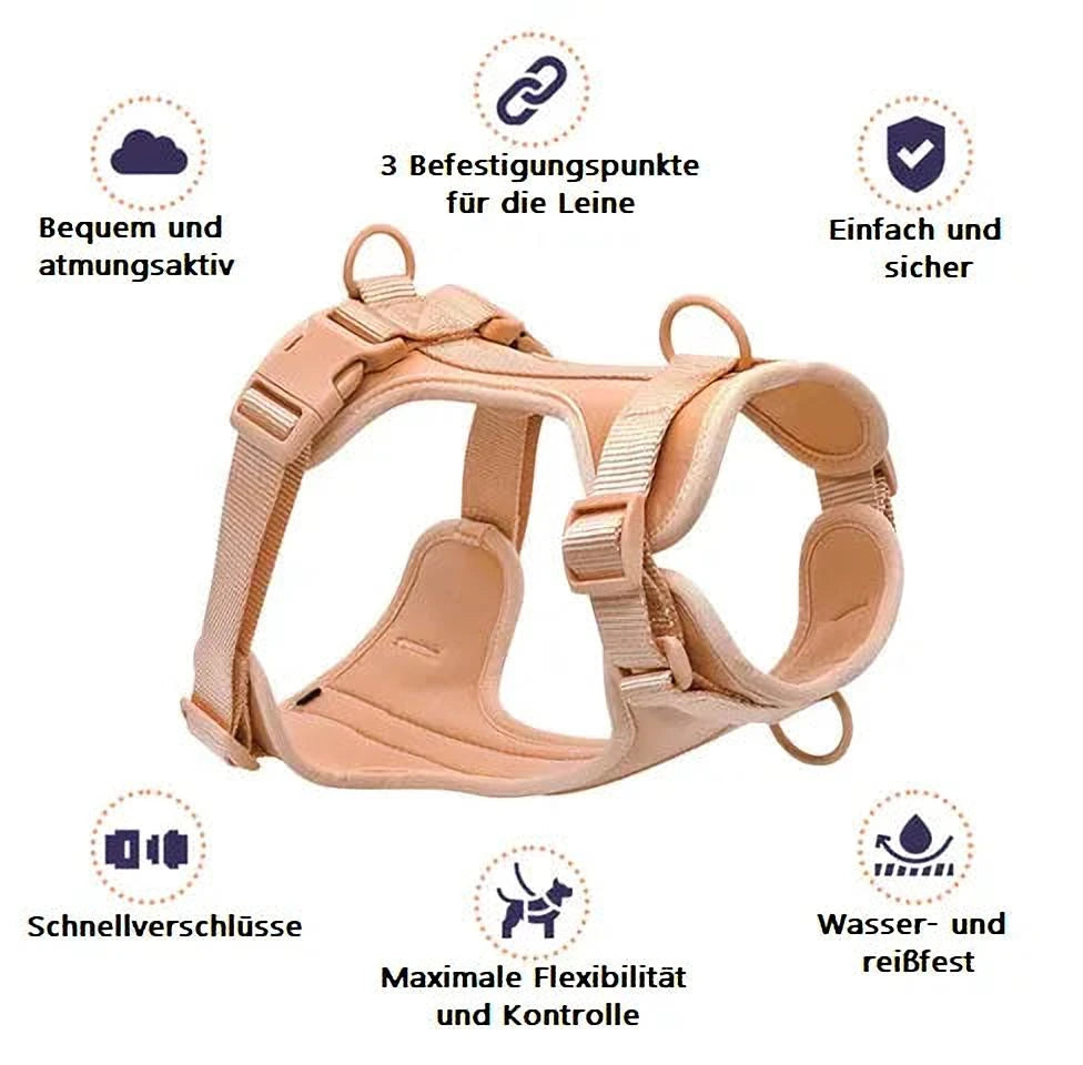 Hundegeschirr Robust | Verstellbares Geschirr mit Komfort & Sicherheit