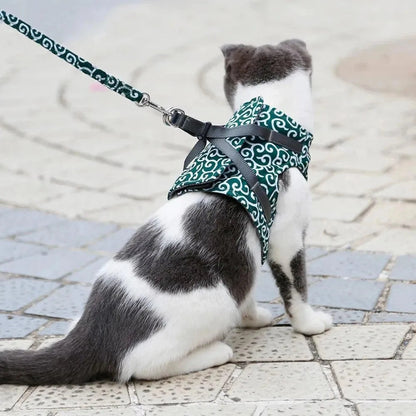Katzengeschirr Komfort | Verstellbares Geschirr für sichere Abenteuer draußen