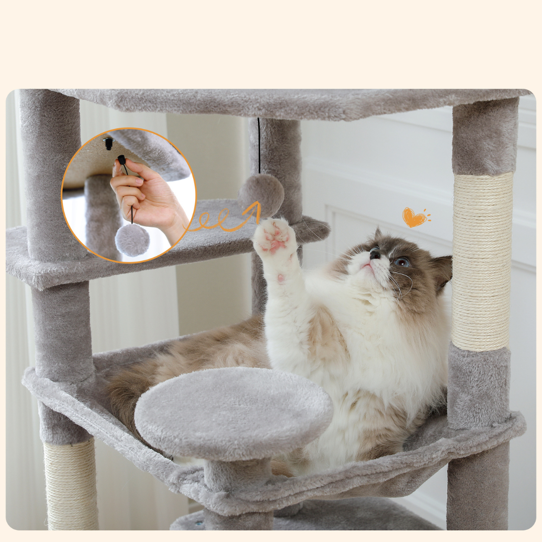 Katzenparadies | Moderner Kratzturm für Ihre Katze