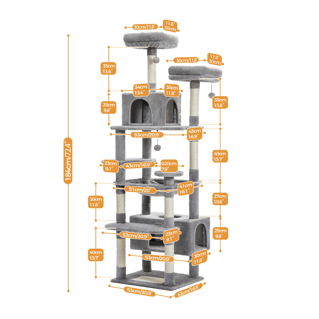 Katzenparadies | Moderner Kratzturm für Ihre Katze