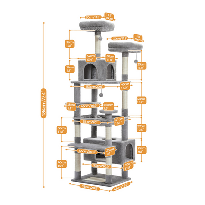 Katzenparadies | Moderner Kratzturm für Ihre Katze