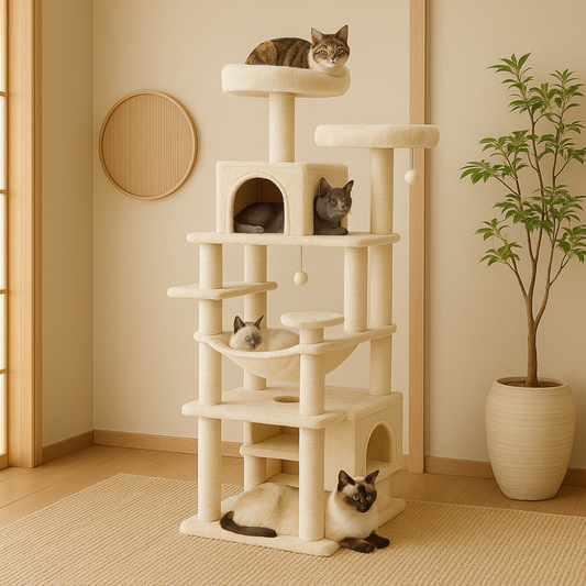Katzenparadies | Moderner Kratzturm für Ihre Katze