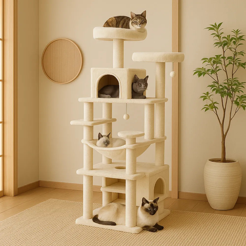Katzenparadies | Moderner Kratzturm für Ihre Katze