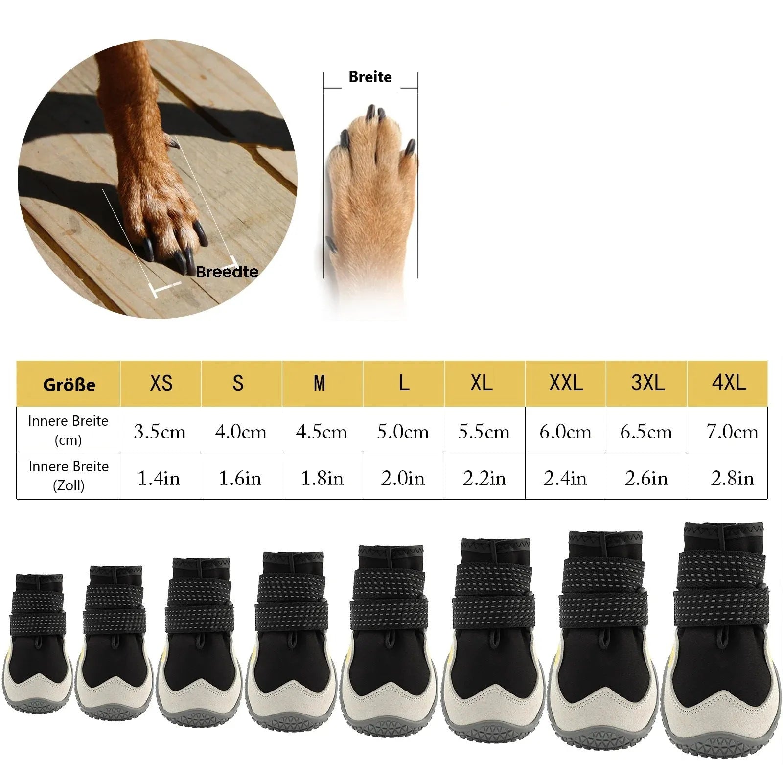 PawShield | Hundeschuhe rutschfest, atmungsaktiv, ganzjährig