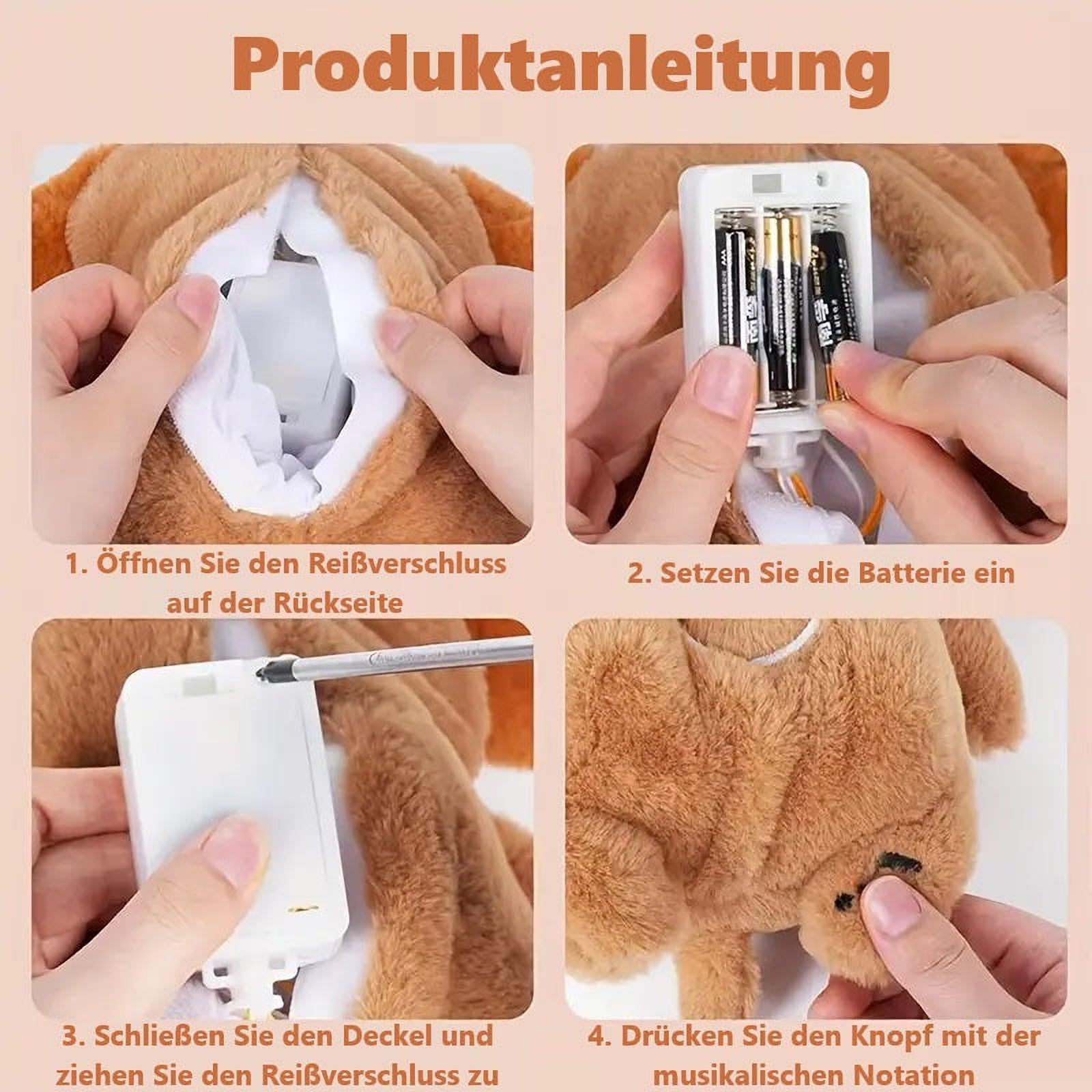 Realistisches Kuscheltier mit Atmung für Hunde | Max