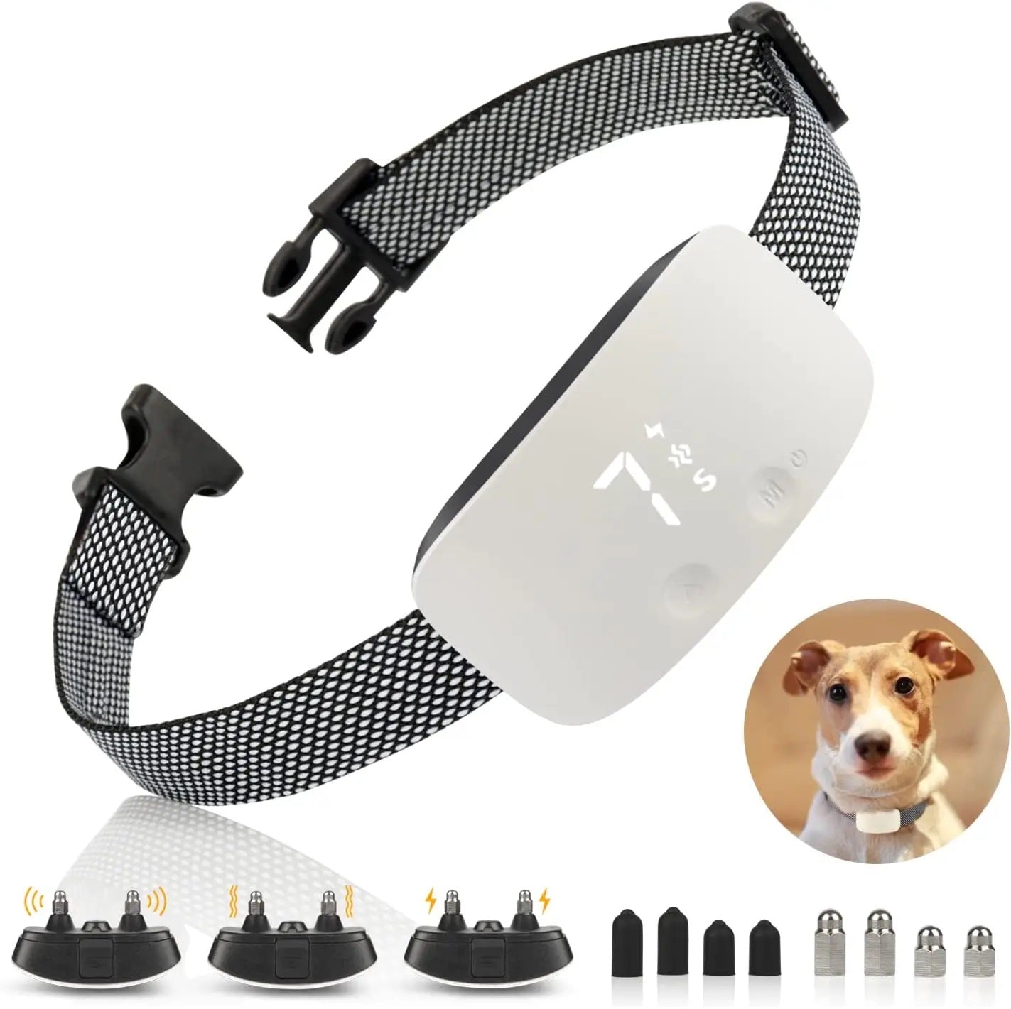 Anti Bell Halsband Hund | Intelligentes Vibrationshalsband ohne Elektroschock