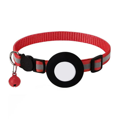 SafeSpurr Halsband | Reflektierendes Katzenhalsband mit AirTag-Halter