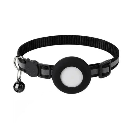 SafeSpurr Halsband | Reflektierendes Katzenhalsband mit AirTag-Halter