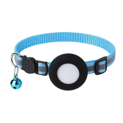 SafeSpurr Halsband | Reflektierendes Katzenhalsband mit AirTag-Halter