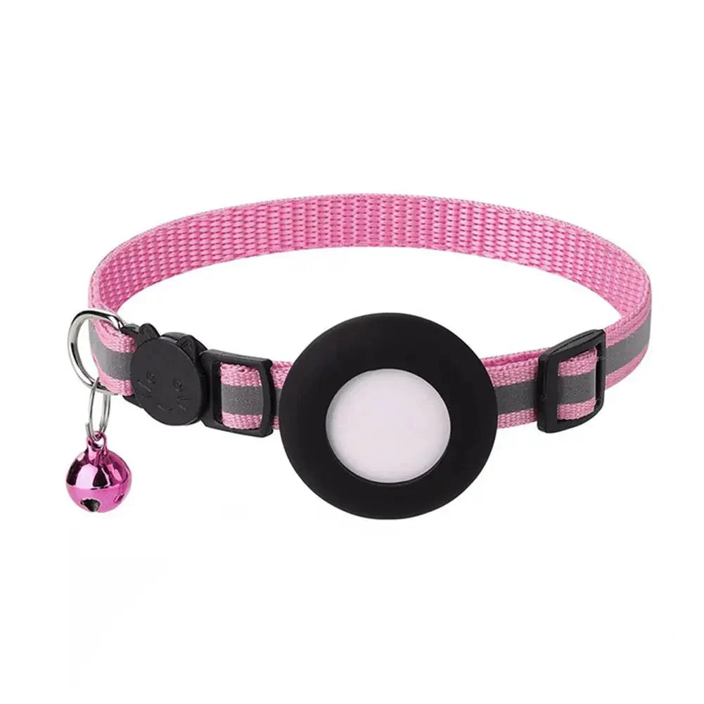SafeSpurr Halsband | Reflektierendes Katzenhalsband mit AirTag-Halter