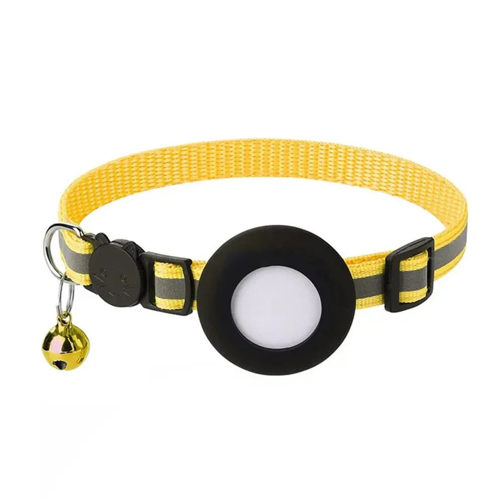 SafeSpurr Halsband | Reflektierendes Katzenhalsband mit AirTag-Halter