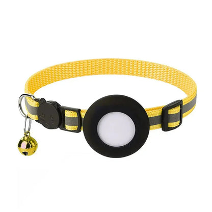 SafeSpurr Halsband | Reflektierendes Katzenhalsband mit AirTag-Halter