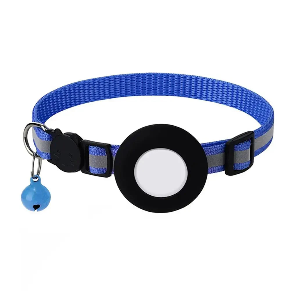 SafeSpurr Halsband | Reflektierendes Katzenhalsband mit AirTag-Halter