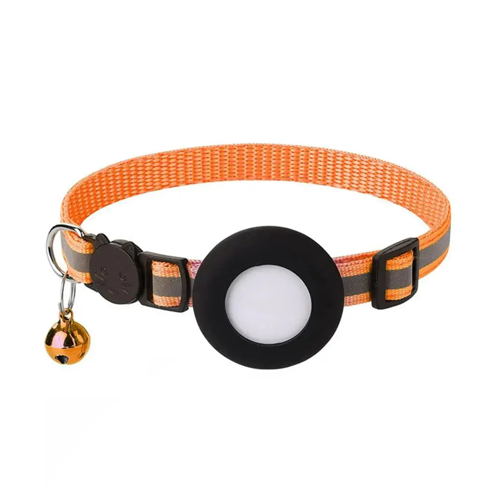 SafeSpurr Halsband | Reflektierendes Katzenhalsband mit AirTag-Halter