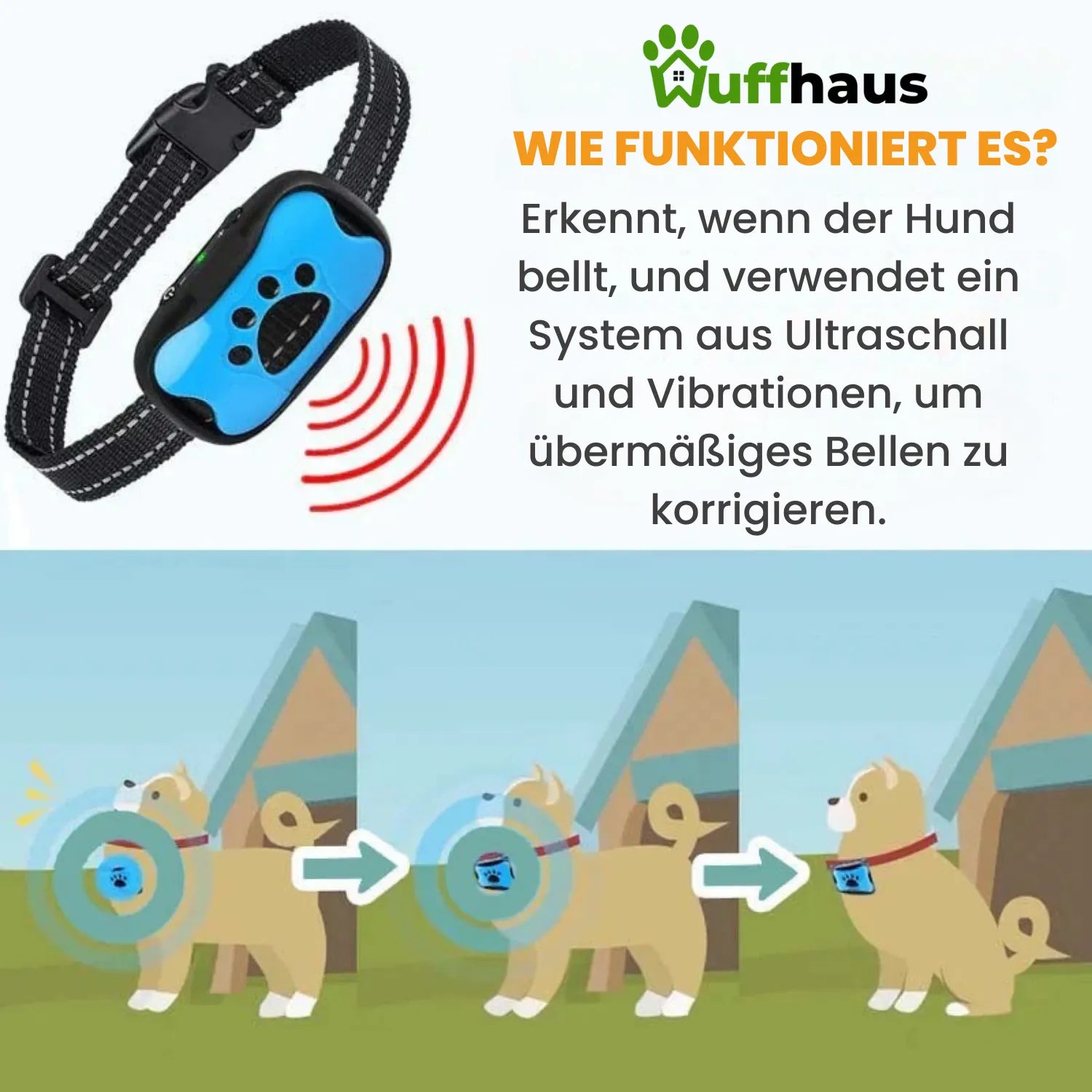 SilentBark | Anti-Bell-Halsband für das Hundetraining