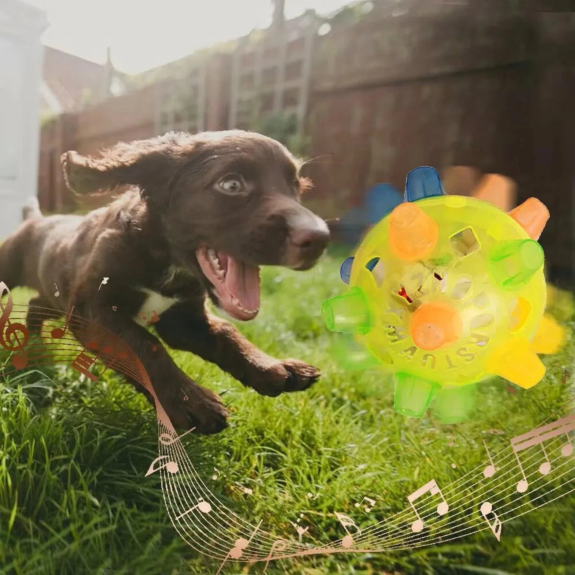 Springball | Interaktiver Hundeball gegen Langeweile & für mehr Spielspaß