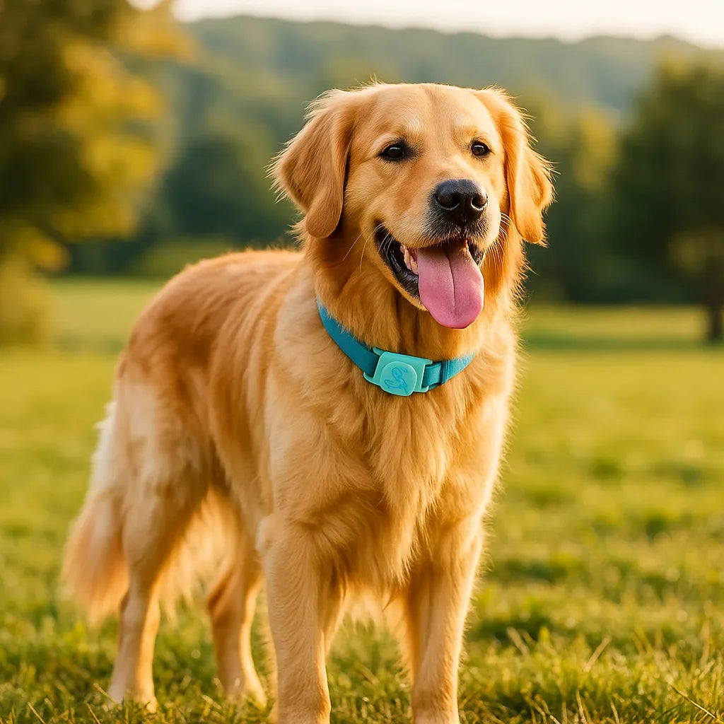 TrackerBands | Innovatives Halsband mit GPS-AirTag-Halter für Hunde