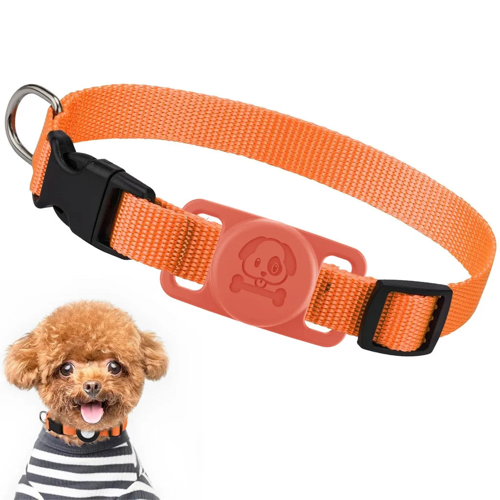 TrackerBands | Innovatives Halsband mit GPS-AirTag-Halter für Hunde