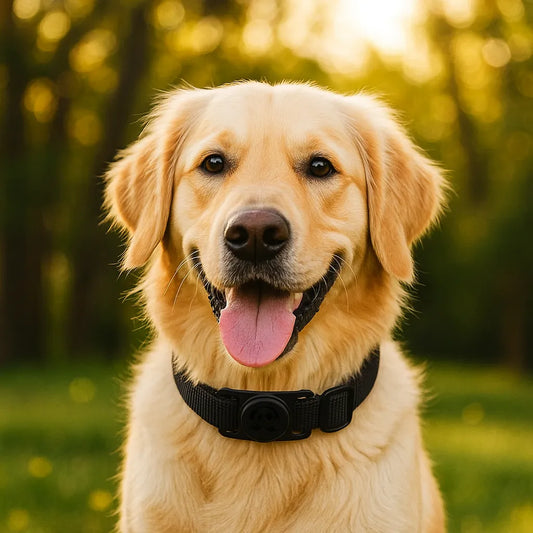 TrackerBands | Innovatives Halsband mit GPS-AirTag-Halter für Hunde