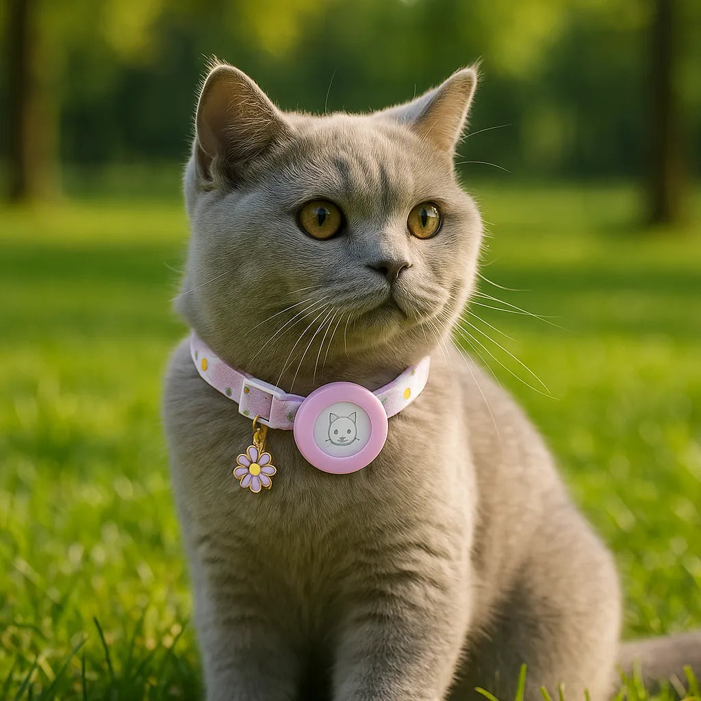 TrackerKat Band | Sicheres AirTag und GPS-Tracking für Katzen