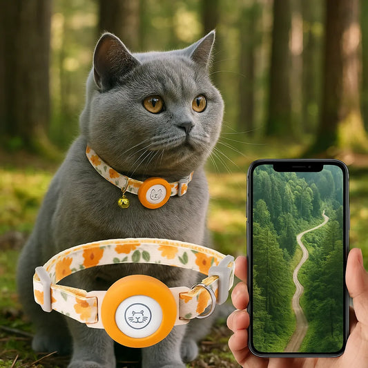 TrackerKat Band | Sicheres AirTag und GPS-Tracking für Katzen